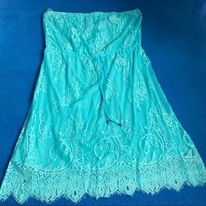 Aeropostale blue lace dress in Large